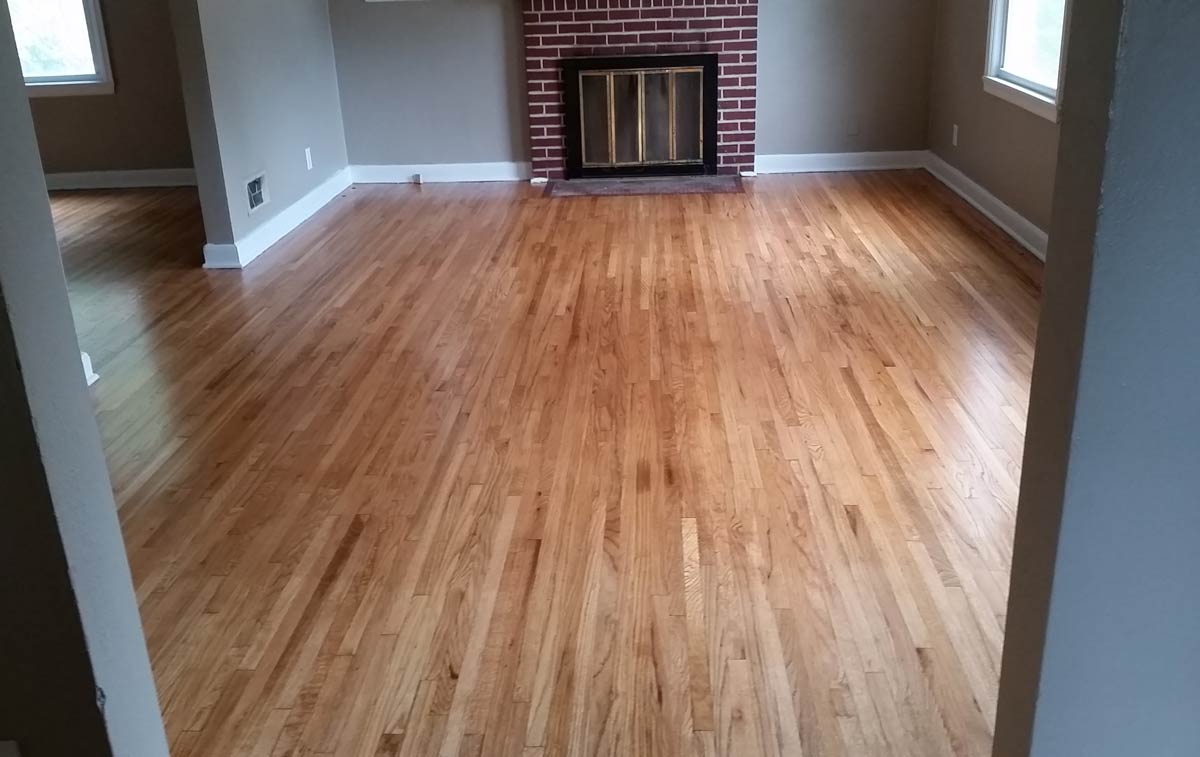 3107 Lincoln Way - living room with hardwood floors and fireplace